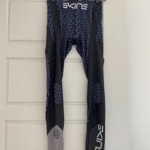 SKINS Running Legging Black and Blue Size M